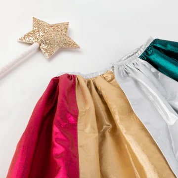 Metallic Rainbow Cape & Wand