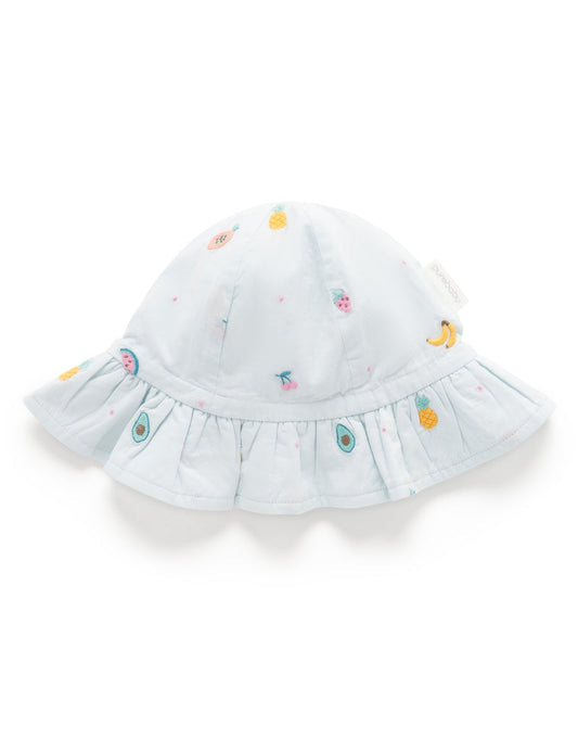 Fruity Embroidered Sunhat