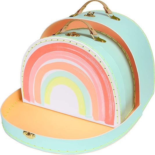 Rainbow Suitcases (x2)