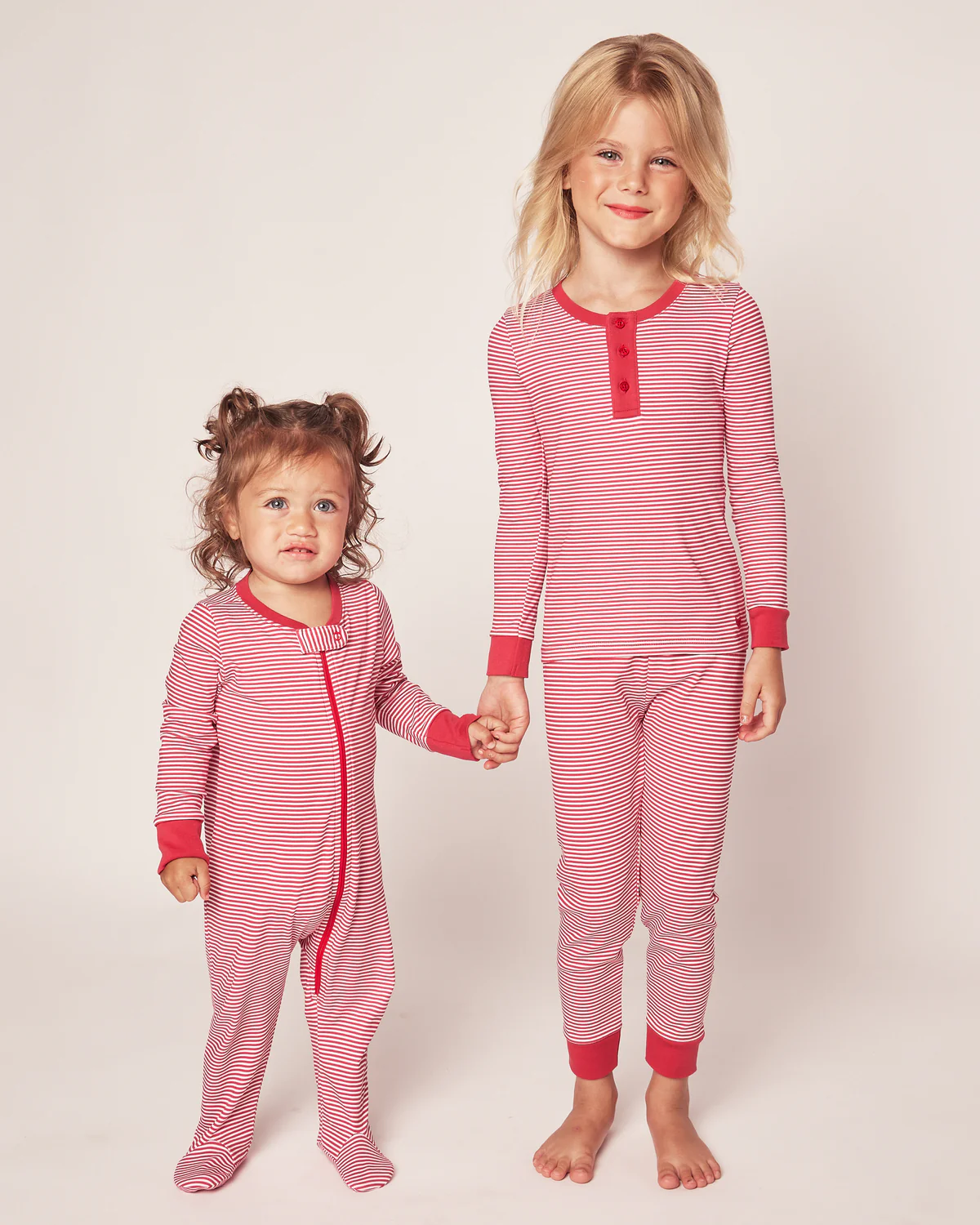 100% Pima Cotton Red Stripe Romper