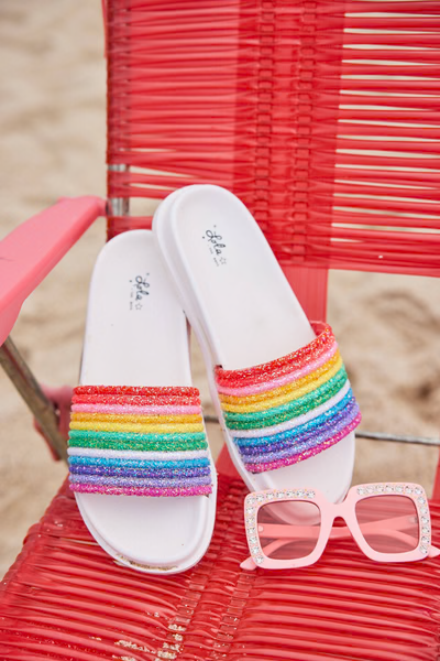 Glitter Rainbow Slides