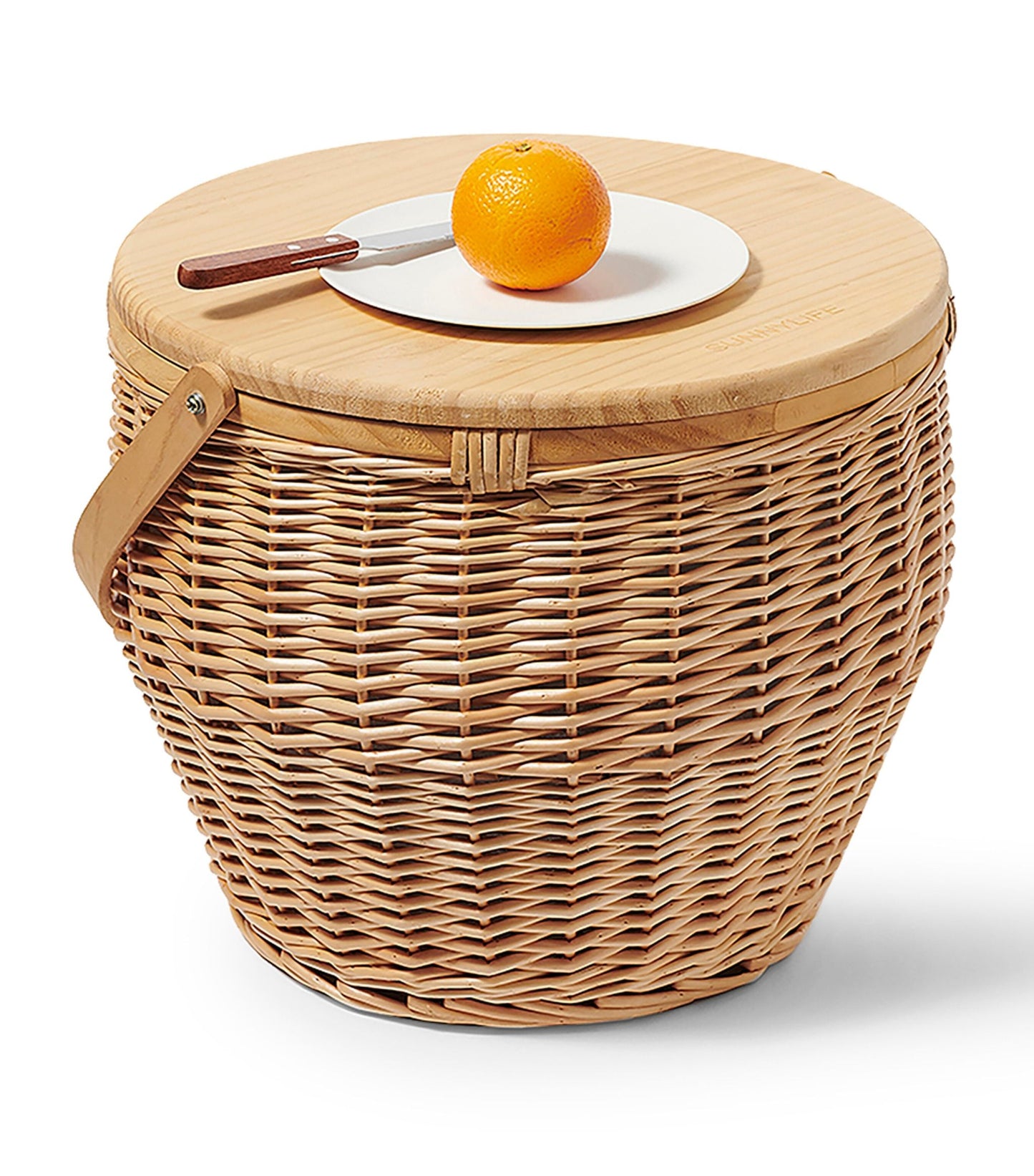 Round Picnic Cooler Basket