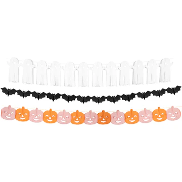 Tissue Paper Halloween Garlands