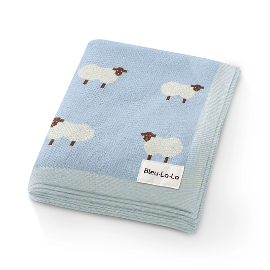 Sheep Knit Blanket