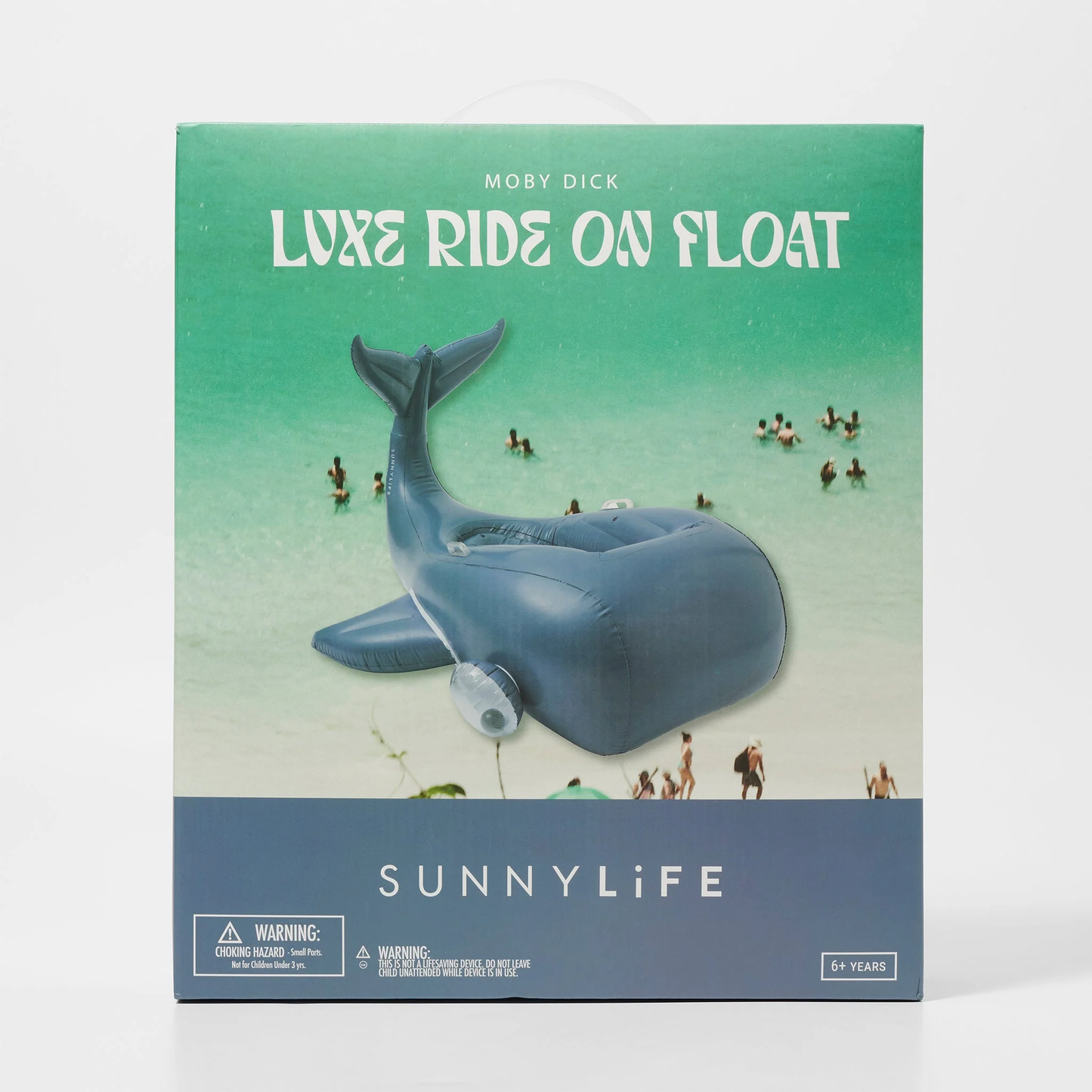 Moby Dick Navy Luxe Ride-On Float