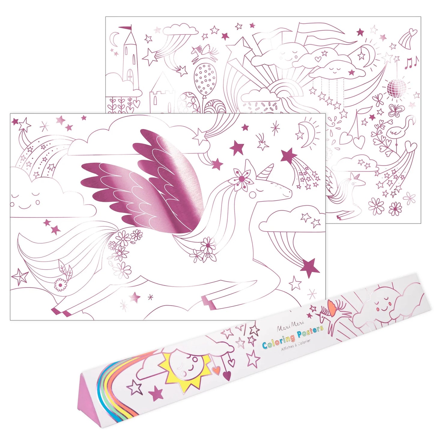 Unicorn Coloring Pages x2