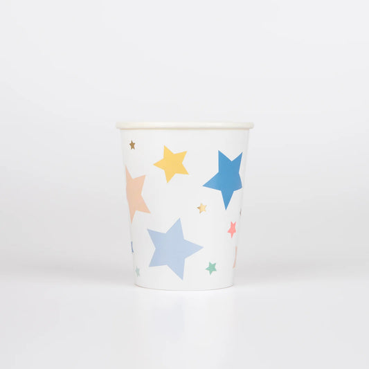 Happy Birthday Star Cups x8