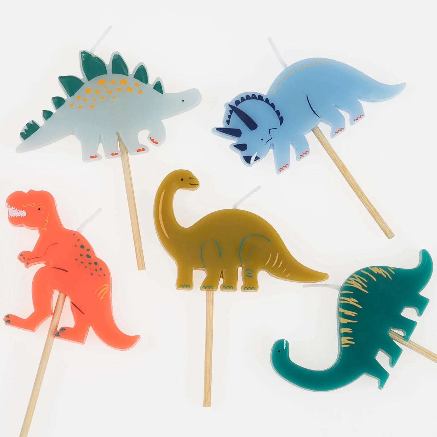 Dinosaur Candles x5