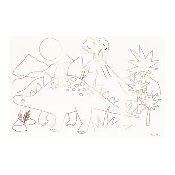 Dinosaur Coloring Placemats x8