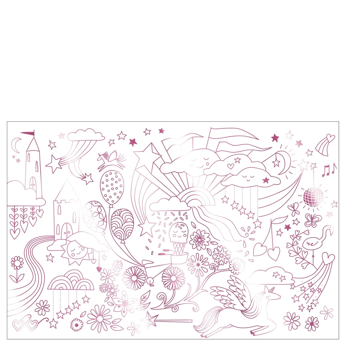 Unicorn Coloring Pages x2