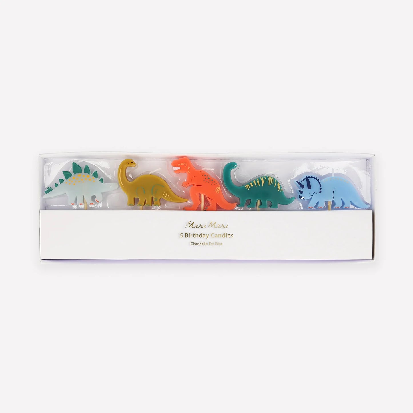 Dinosaur Candles x5