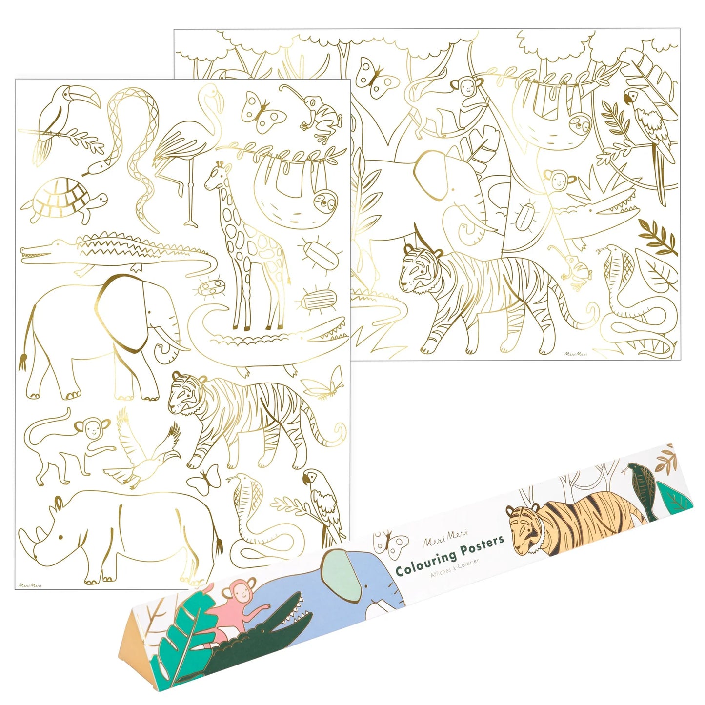 Jungle Coloring Posters x2