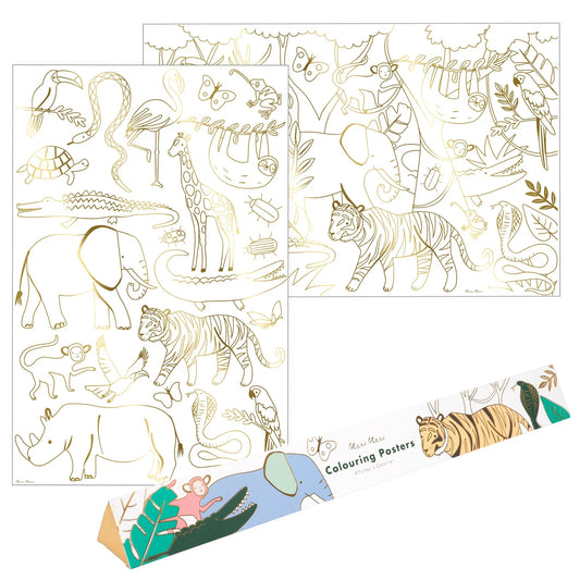 Jungle Coloring Posters x2
