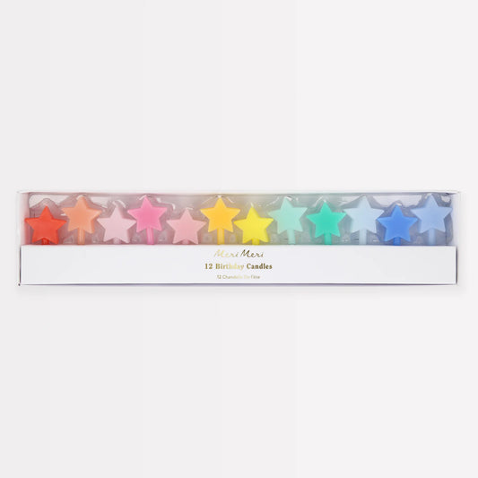 Rainbow Star Candle