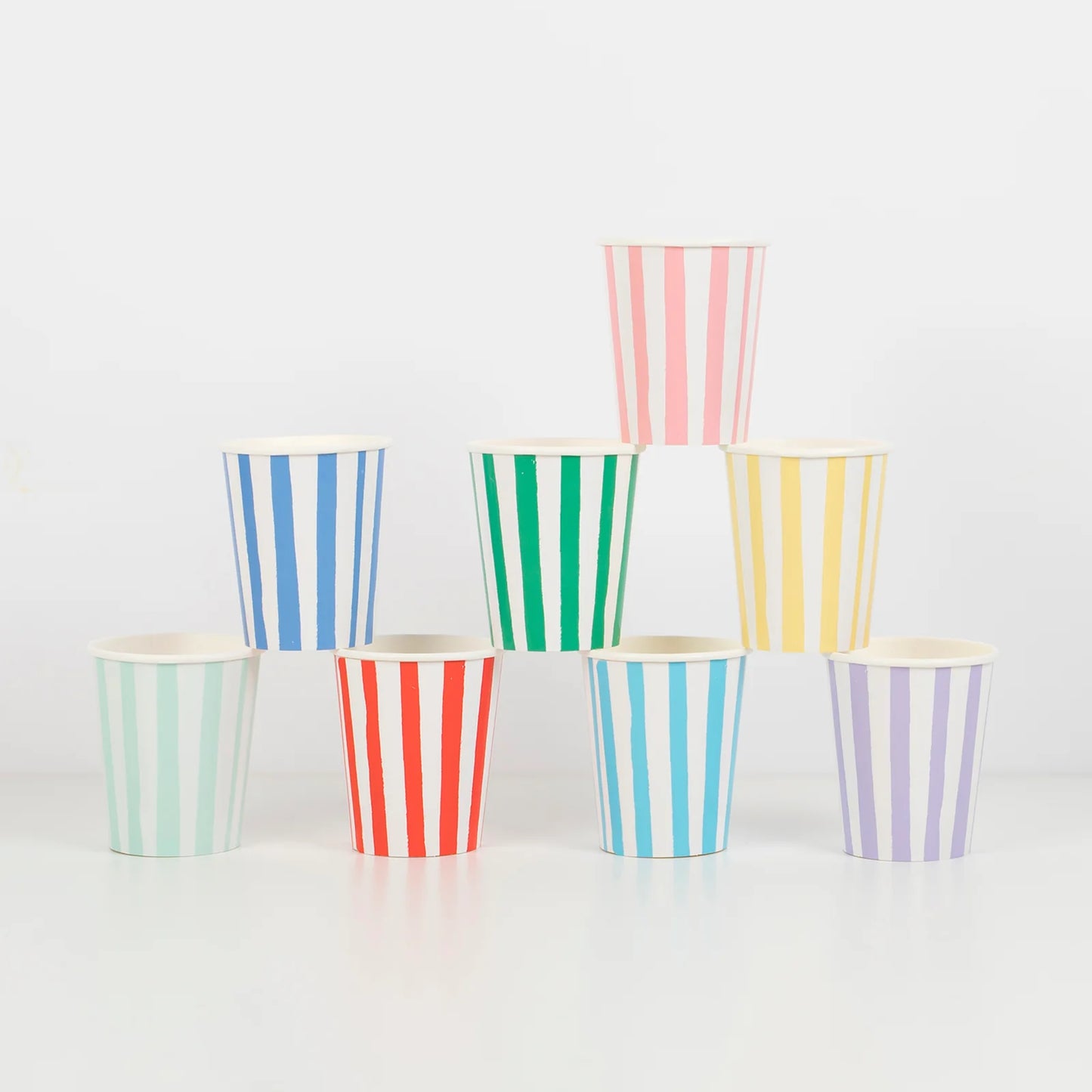 Mixed Stripe Cups x8