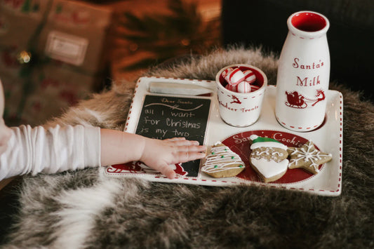 Santa's Message Plate Set
