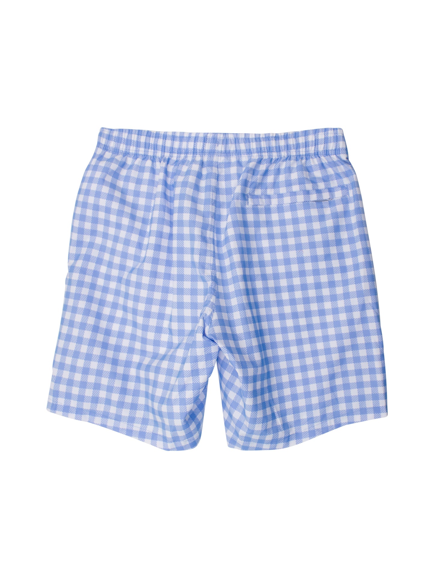 PERIWINKLE BLUE GINGHAM Men's Swim Trunks