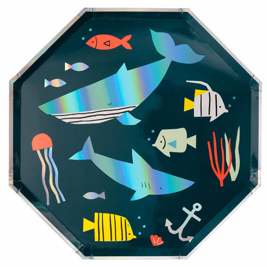 Under the Sea large Dinner Plates (Pack of 8)