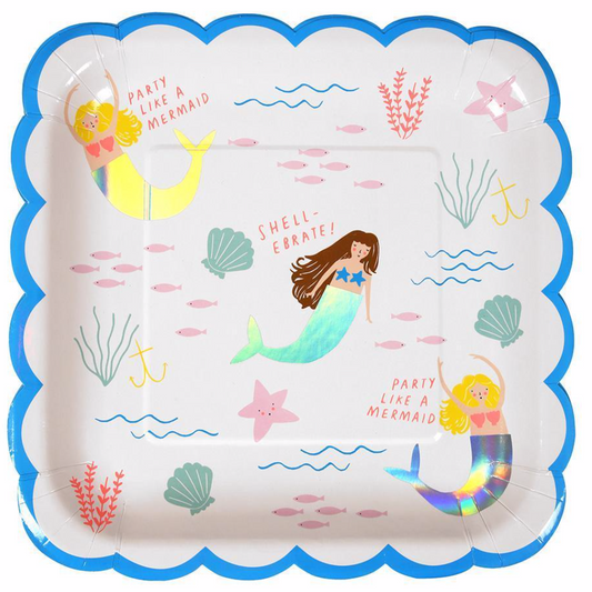 Lets be Mermaids Shell Napkins (Pack of 16)